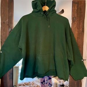 Hanes Ultimate Cotton Forest Green Women's Hoodie Sweater